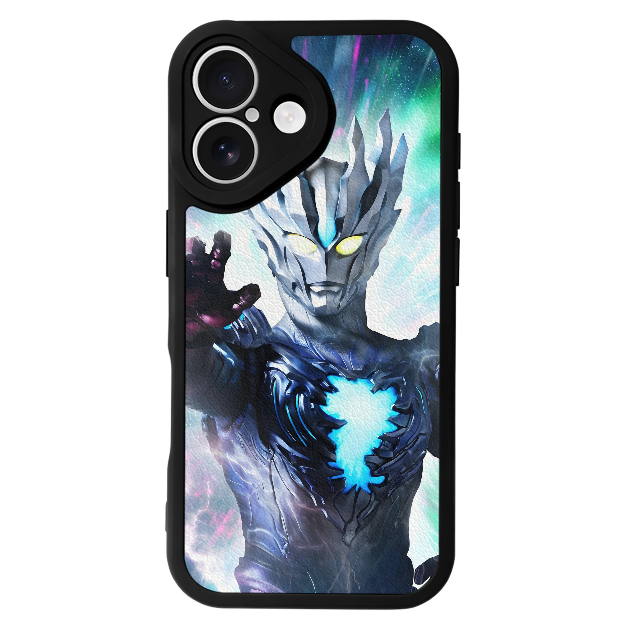 （画像用） ウルトラマン Ultraman 【iPhone 16シリーズ対応】シリコンスマホケース（レザー調） 材質：シリコン